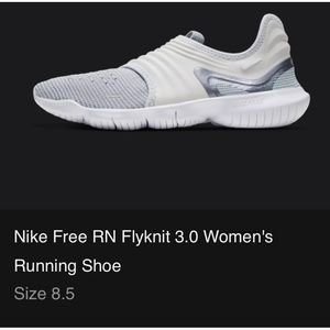 Nike Free RN Flyknit 3.0 women’s running shoes. Size 8.5